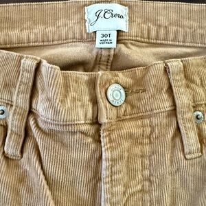 J. Crew Camel Corduroy Trousers